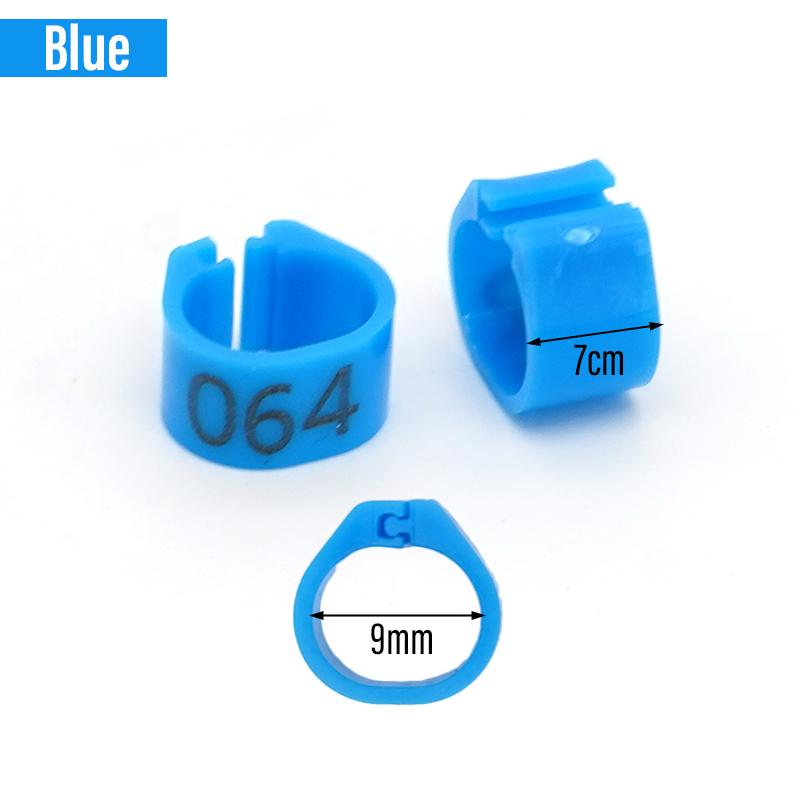 100 Piezas Nuevos Anillos para Patas de Paloma Identificar Bandas para Palomas 8 mm Clip de Plástico para Loro Anillo Digital para Pie Suministro para Entrenamiento de Palomas Aparatos para Pájaros