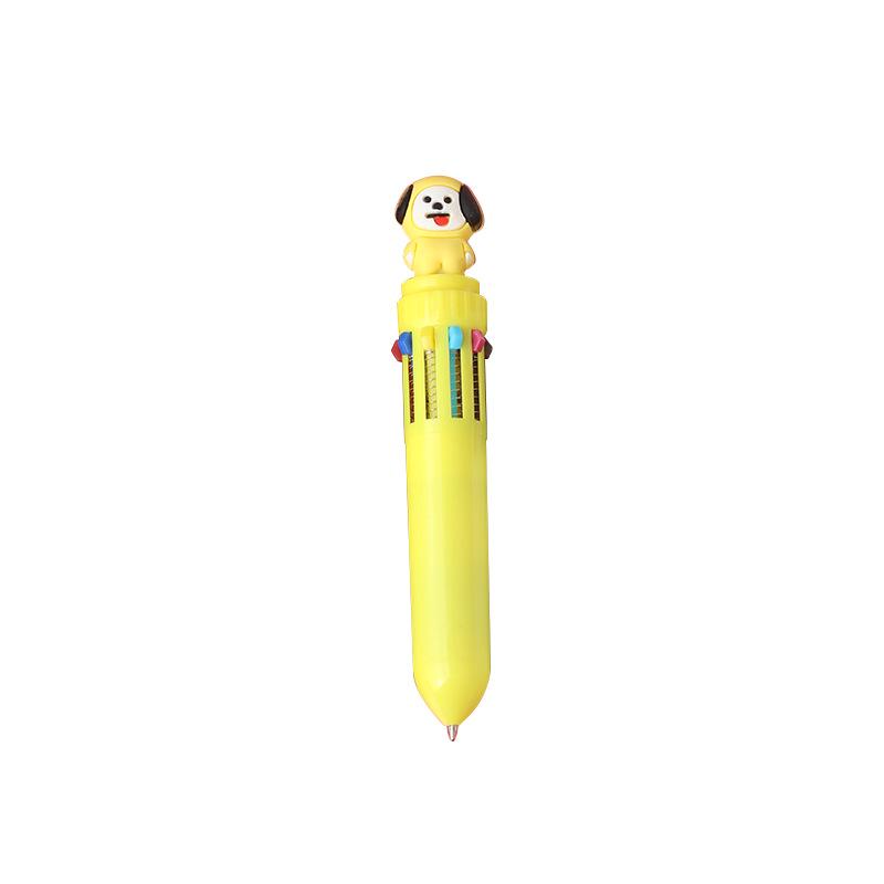 Multicolor Cartoon Silicone Ballpoint Pen for Journaling and Students