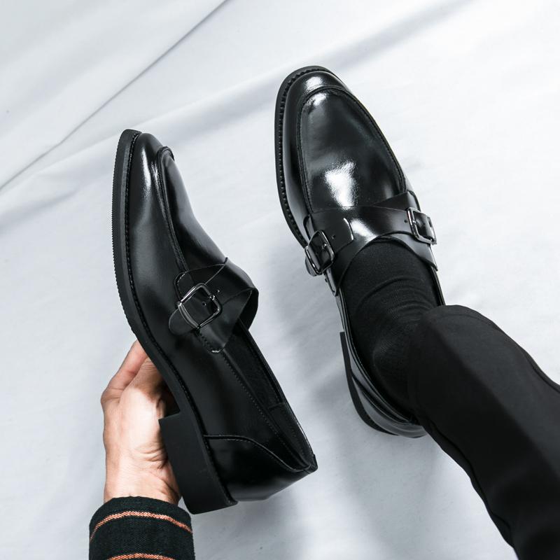 Fashion Men's Loafers Luxury Brand Leather Dress Shoes Breathable Slip-On Solid Formal Casual Shoes Handmade Designer Men Shoes Mocassin