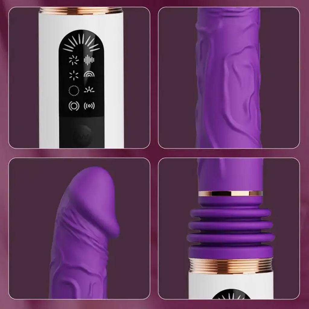 Auto uttrekkbar Vibrator Kvinnelig Mann G Spot Anal Vagina Sex Maskin med sugekopp Dildo Massasjer Kvinnelig Masturbator Voksen Leker