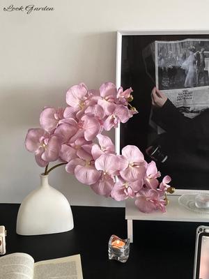 Luxuriöse künstliche Phalaenopsis-Blumen in Premium-Vasen: Elegante Tischdekorationen