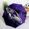 Ravens Team Spirit Umbrella 8-Frame for Travel, Camping, Casual Lightweight Portable Umbrella, Essential for Every Family Holidays Gift