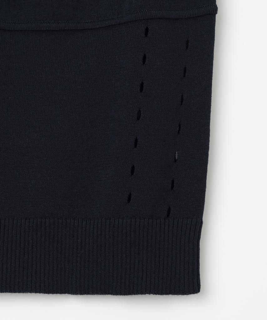 MILLO WOMEN Whole Sleeveless Knit Top [Deep Navy]
