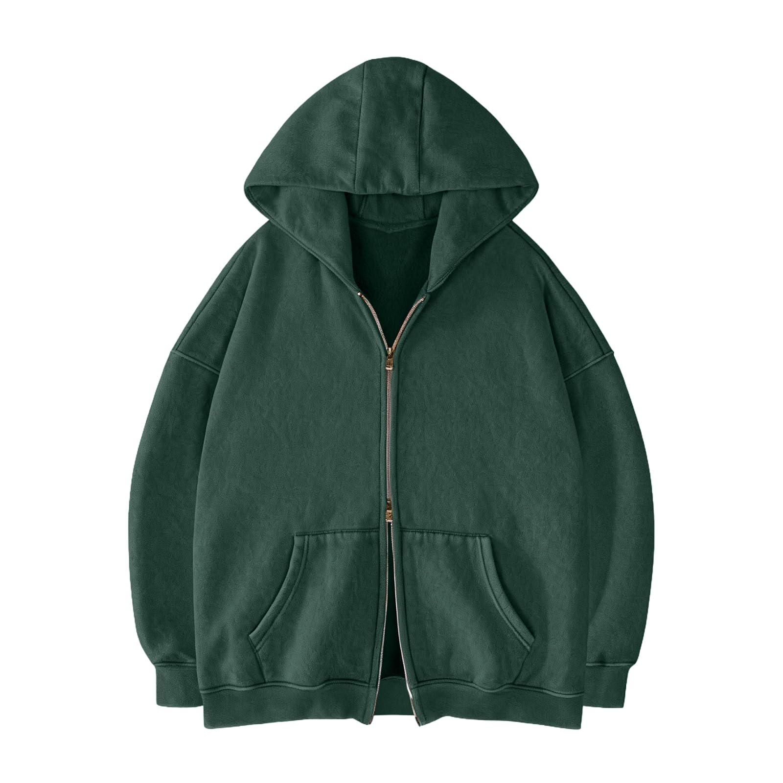 Women s Casual Color Zip-Up Hoodie Sweatshirt for Everyday Wear XL