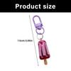 Cute Cartoon Ice Cream Keychain Durable Resin Key Ring For Bag Charm Accessory Perfect Gift For Friends Kids Birthday Party