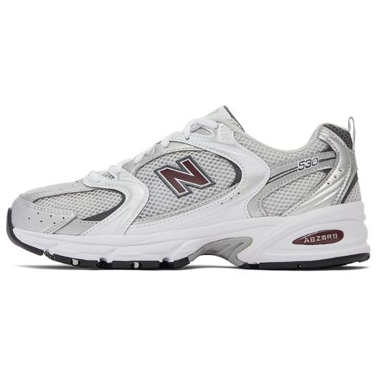 

Кросівки унісекс New Balance 530 Сріблясті Бордові MR530GS EU 38.5 срібний