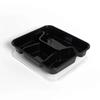 JingJingRS Disposable 2-Compartment Plastic Food Containers