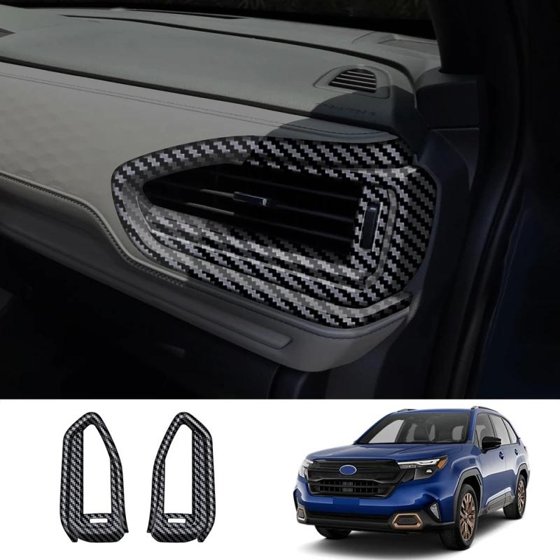 LHD RHD For Subaru Forester 2025 2026 ABS front dashboard Lower left right air conditions outlet side AC vent cover trim sticker