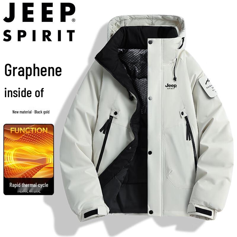 JEEP SPIRIT Men's Winter Hooded Padded Jacket