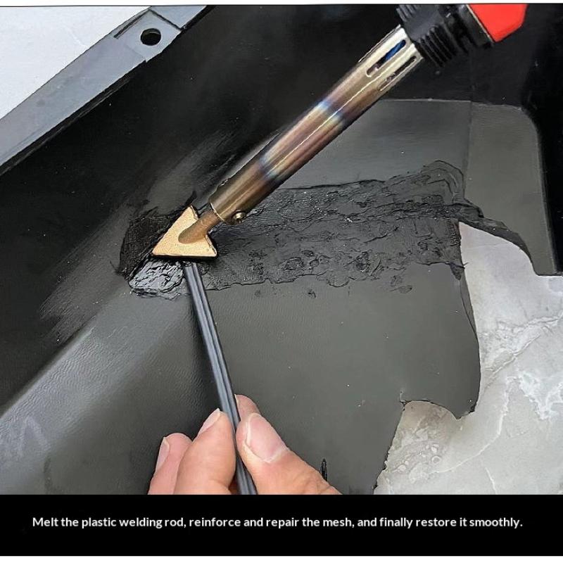 Triangle Soldering Iron Tips Car Bumper Repair Welding Head Flat Iron Tip For Leather Plastic Dent Removal Auto Repair Hand Tool