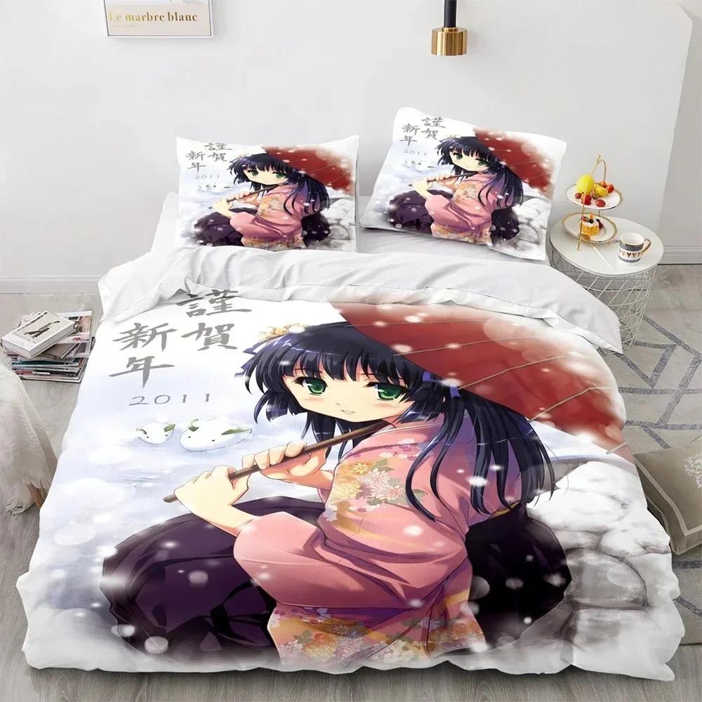 Comforter Anime Kawaii Sexy Girl Bedding Set Boys Girls Twin Queen Size Bed Kids Adult Fashion Home Textile