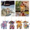 Enfeites de Páscoa Colecionáveis Ovos de Páscoa Cerâmicos Bezerro Colorido Pingente para Janela Adequado Decorações de Porta de Natal