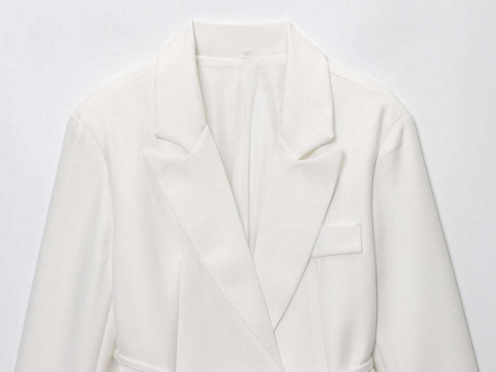Trendy Women's European & American Linen Blend Blazer