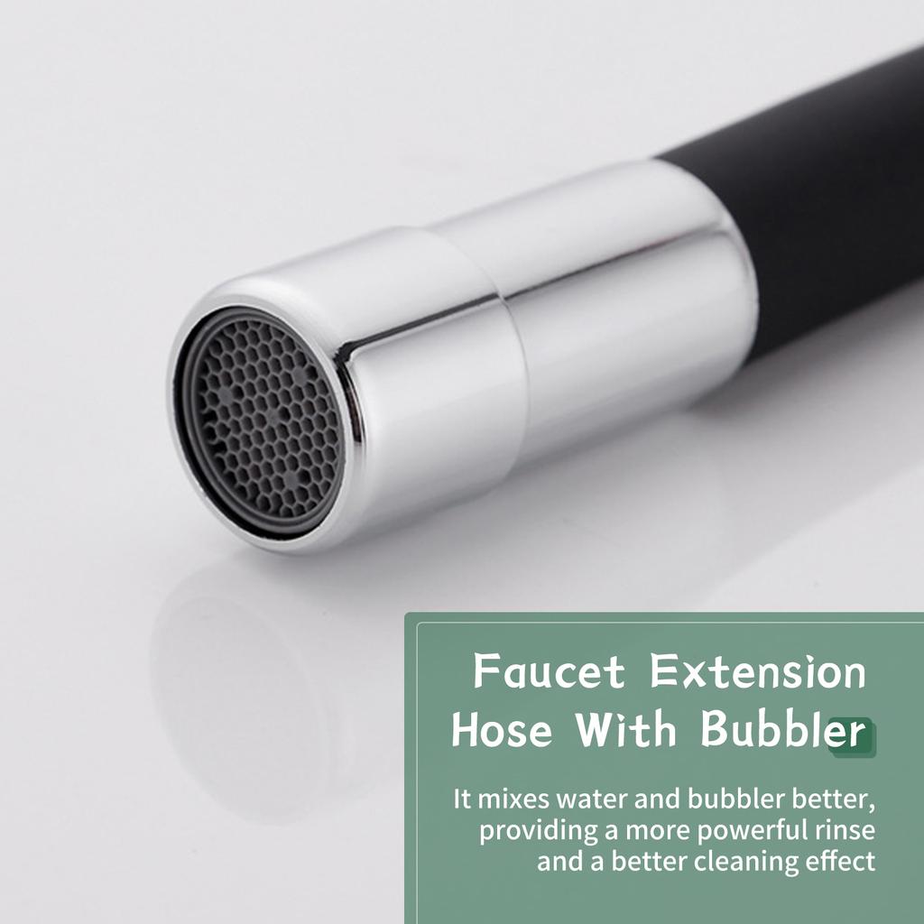 Prolunga Rubinetto 20cm In Acciaio Inox - Flessibile, Con Adattatore, Per Cucina E Bagno