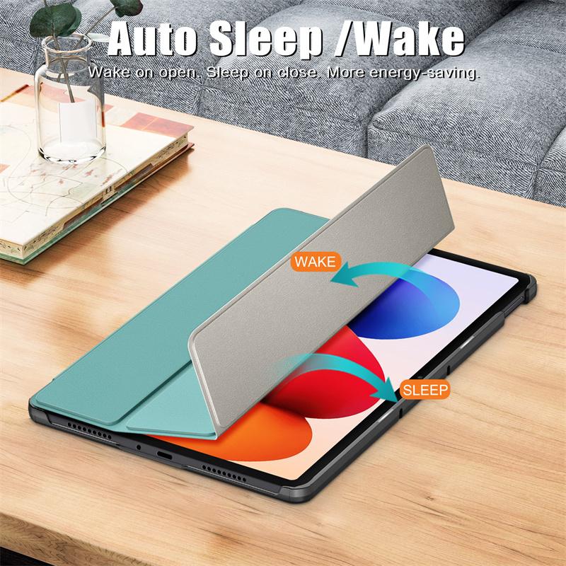 For Xiaomi Poco Pad M1 12.1 Inch 2025 Case Cover Tri-Fold PU Leather Stand Magnetic Tablet Shell Funda For Poco Pad M1 Case Smart Cover