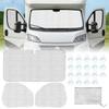Car Sun Visors For Fiat Ducato 2006-2022 Internal Thermal Blinds 7 Layers Cover Windscreen Auto Sunshades Interior Accessories