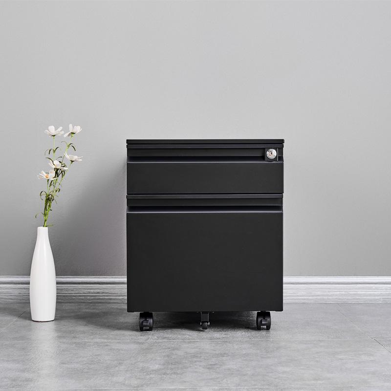 Mobile Metal Filing Cabinet with Lock - Under Desk Office Storage Drawer