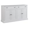 Kitchen Cabinet with 4 Doors 2 Drawers High Capacity Wood Coffee Bar Storage Cabinet Dining Room Furniture