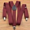 Adjustable Elastic Suspenders for Men & Women - Non-Slip Three-Clip Straps for Formal or Casual Wear