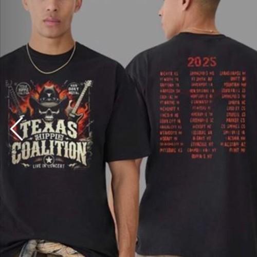 Texas Hippie Coalition Live In Concert Merch Tour 2025 Two Sides Unisex TShirt Unisex T-Shirt S