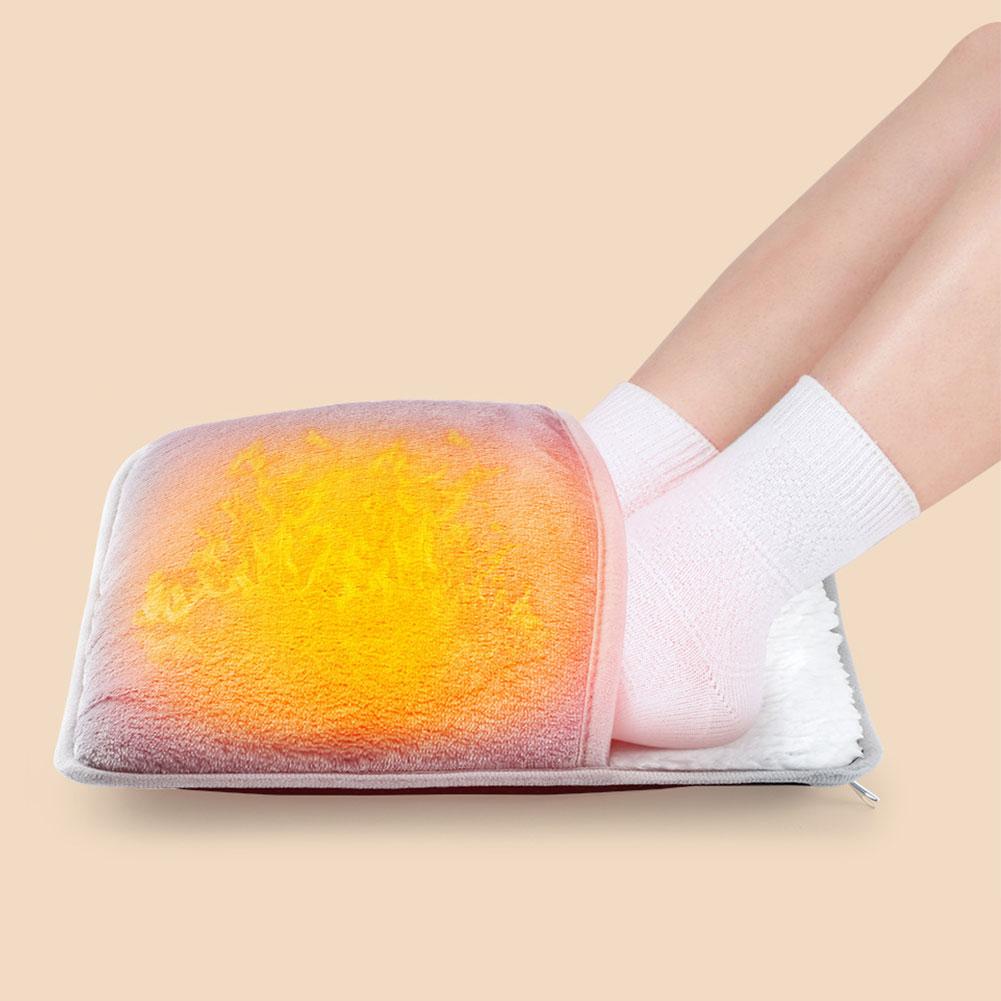 Electric Foot Heating Pad Portable Winter Soft  Foot Washable Heater Foot Warming Mat Winter Warm Blanket for Home Office