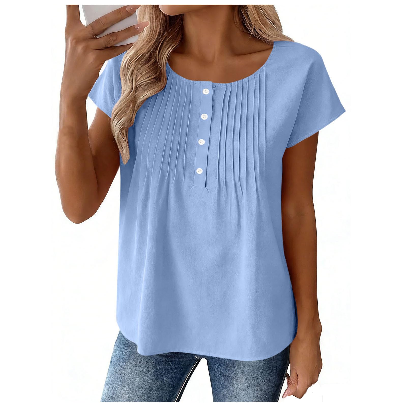 

Women s Blouse Fashionable and Casual T-shirt Top XL синій