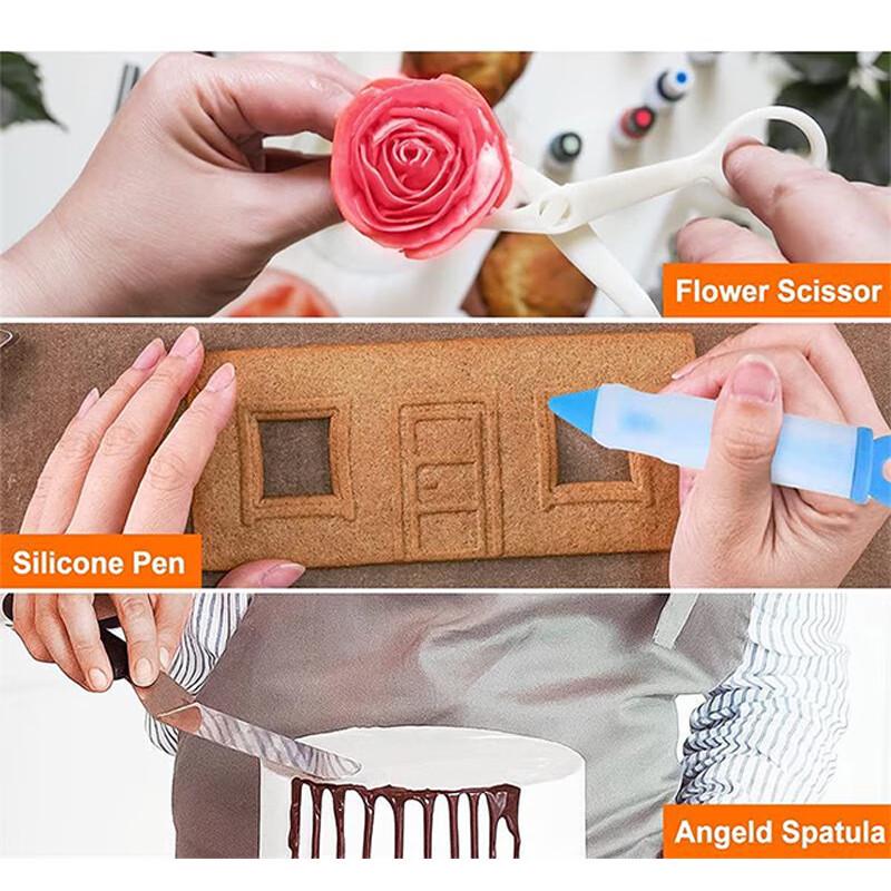 Qunrong 122-delige Taart Bakvorm en Gereedschapsset