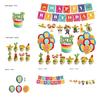 Theme Mexican Children Halloween Birthday Party Decorations Balloon Caketopper