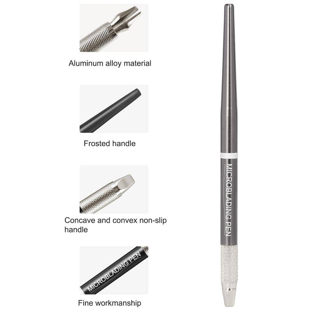 Flat Microblading Pen SemiPermanent Eyebrow Lips Eyeliner Tattoo Shader Pen Hand Tool