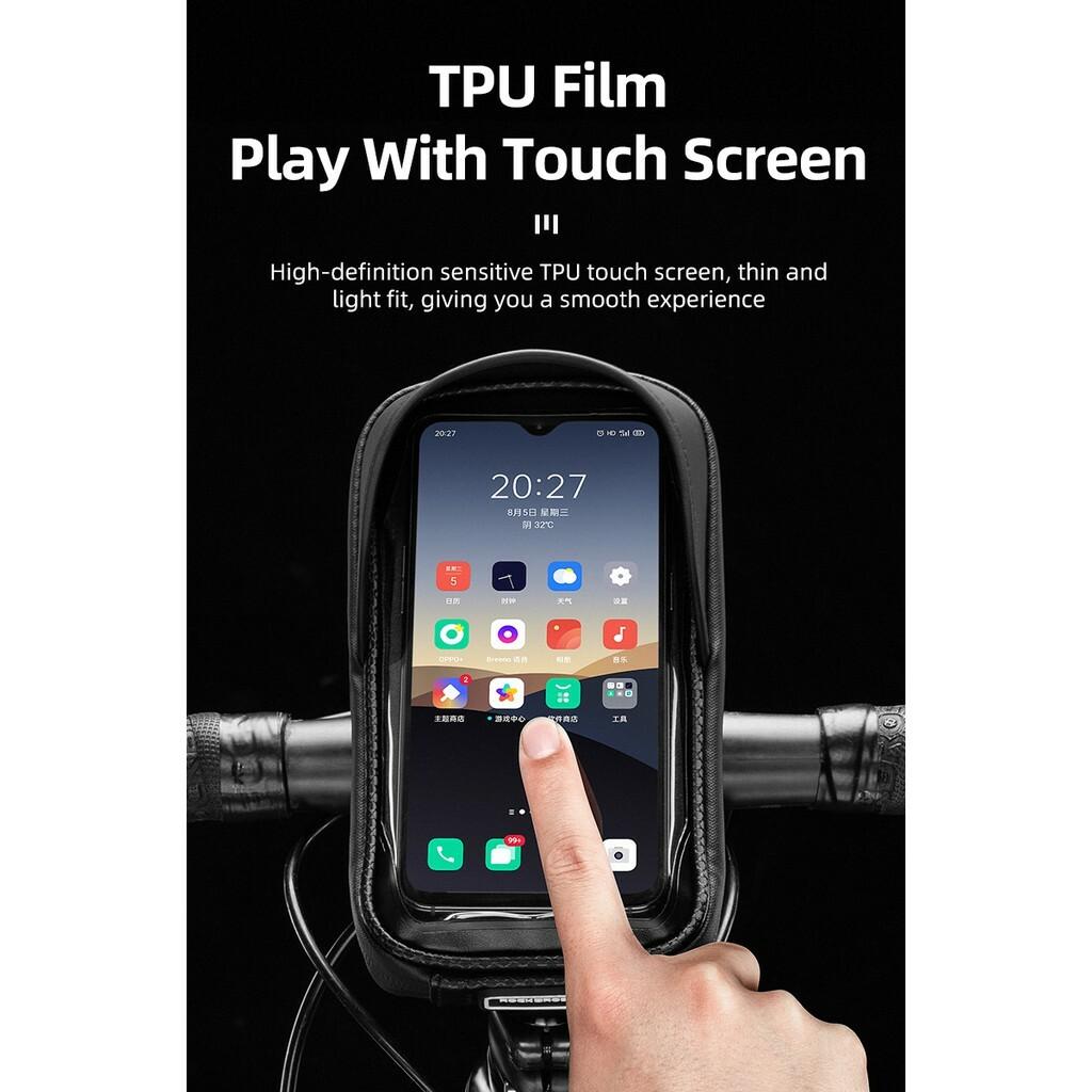 Bicycle Bag Waterproof Touch Screen Cycling Bag Top Frame Tube Bag MTB Road Bike Bag Phone Case Bike Accessories