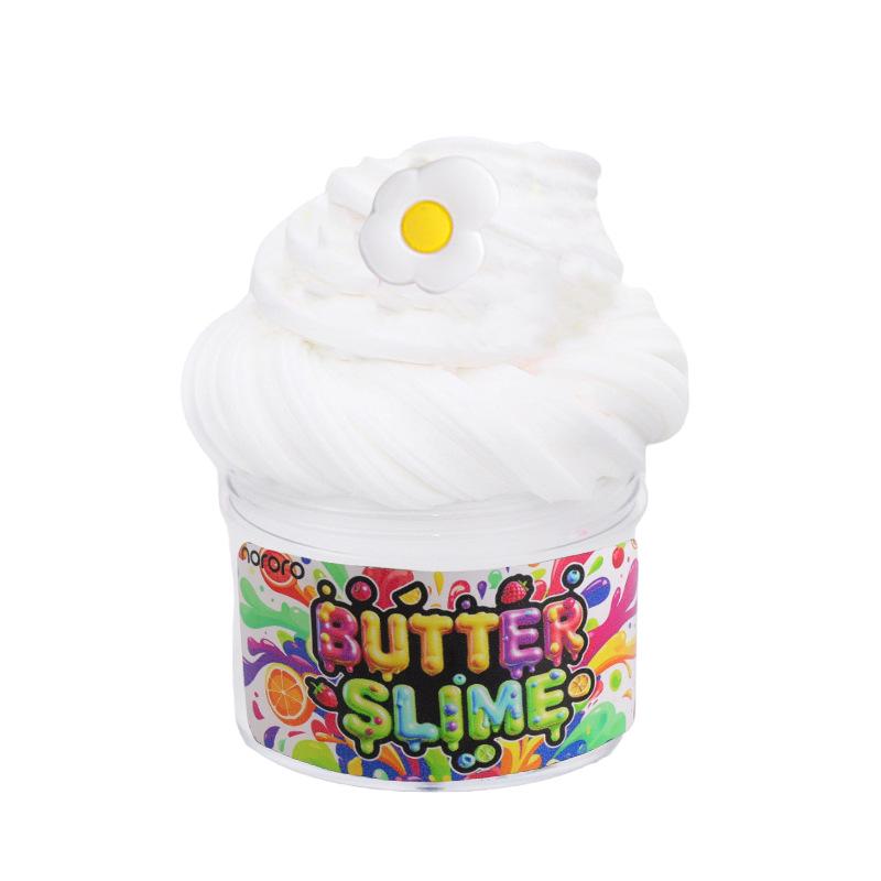 60ml Cross-border Peach Bubblegum Cotton Clay Puff Slime