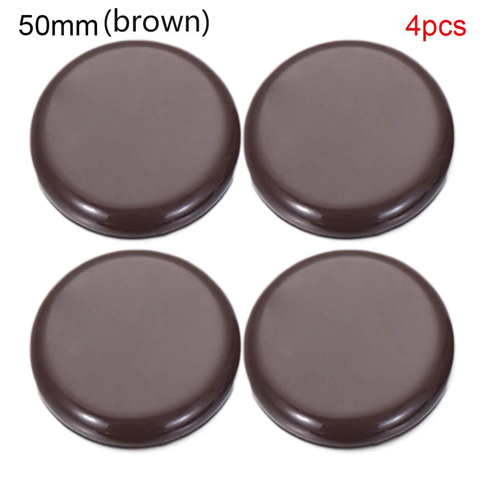 4Pcs Self-Adhesive Furniture Moving Slide Pad Round Square Wear-resisting Anti Noisy Chair Leg Slider Pads Floor Protector