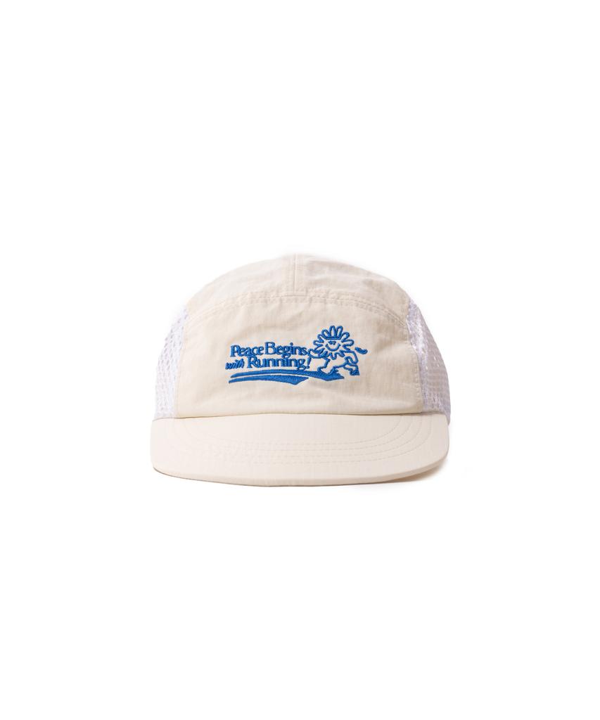 BIGWAVE COLLECTIVE Peace Runner'S Cap (Cream)