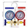 Complete Air Conditioning Manifold Gauge Set For R134A R22 R502 Refrigerants Includes Couplers Adapter Puncturing Device