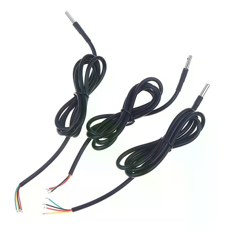 1Pcs Waterproof Stainless Steel IIC Module Digital I2C Probe 1/2/3 Meters SHT20 SHT30 SHT40 Temperature And Humidity Sensor