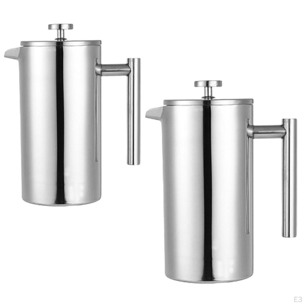 French Coffee Maker Plunger with Filter, Espresso Kettle, Kettle for Kitchen Office