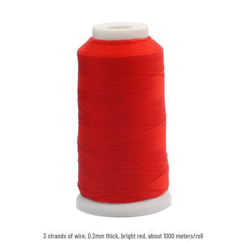 Handgefertigtes rotes geflochtenes Seilarmband mit chinesischem Jadeknoten