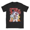 Harajuku T-Shirt Dan Da Dan Turbo Granny Cat with Kanji Anime Cotton T-Shirts  Fashion Tshirt for Beach  Short Sleeve Tees