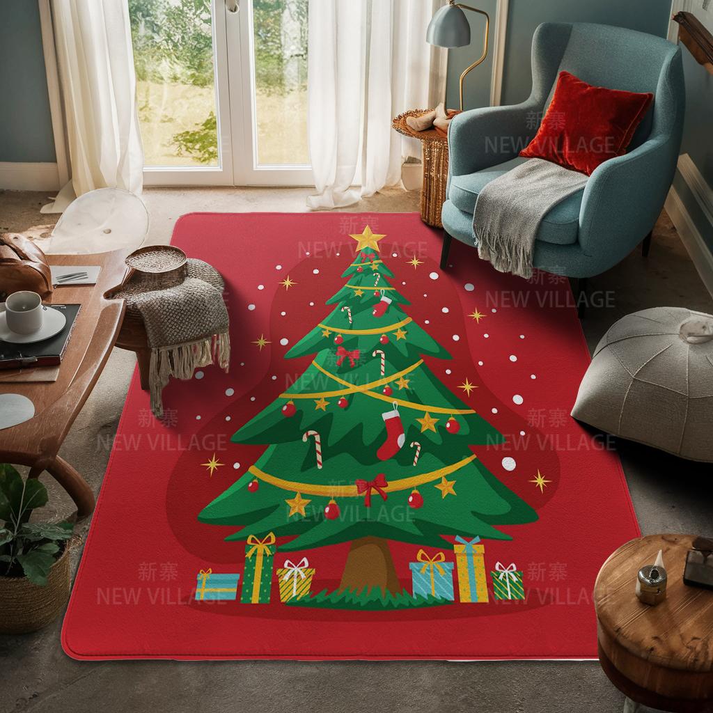 House entrance carpet Home door mat Living Room Bath Foot bathroom non-slip water absorption rugs bath Merry Christmas winter