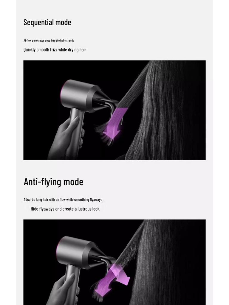 Douyin Heißer Hochgeschwindigkeits-Föhn ohne Blätter mit Konstanttemperatur & Negativ-Ionen-Technologie für Sichere Haarpflege