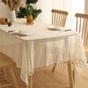 French Retro Lace Hollow Tablecloth Pastoral Style Photo Long Crochet Tablecloth Coffee Table Cover Towel Dining Table Cloth Cover Cloth