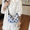 Single-shoulder Bag, with A Unique and Niche Design, Large Capacity, Underarm Bag with Polka Dot Pattern, Crossbody Bag Casually