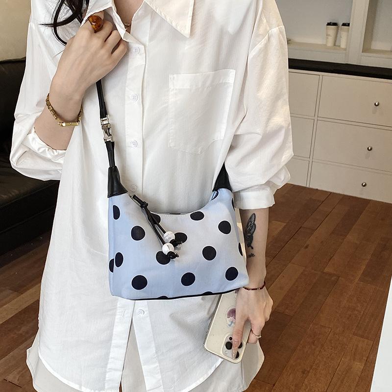 Single-shoulder Bag, with A Unique and Niche Design, Large Capacity, Underarm Bag with Polka Dot Pattern, Crossbody Bag Casually