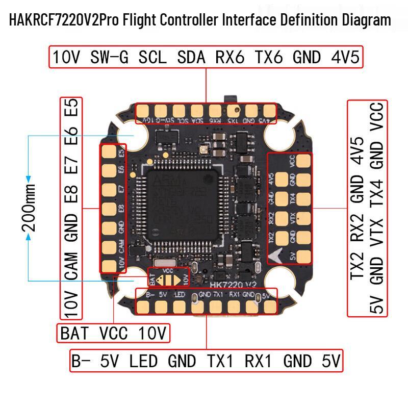 HAKRC F722 V2 Pro Mini Flight Controller