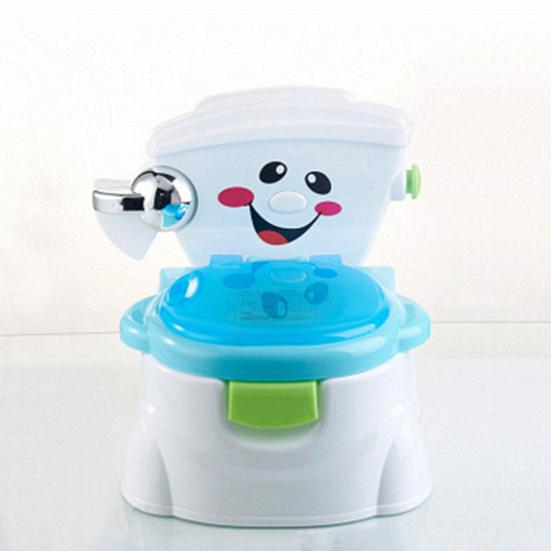 Children Toilet with Lid Detachable Drawer Separation Type Large Capacity Outdoor Portable 3-in-1 Toddler