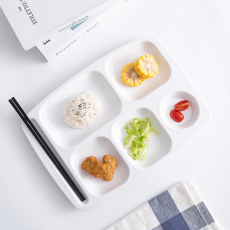 Yangge Melamine 6-Compartment Rectangular Dinner Plate 37x26.8cm