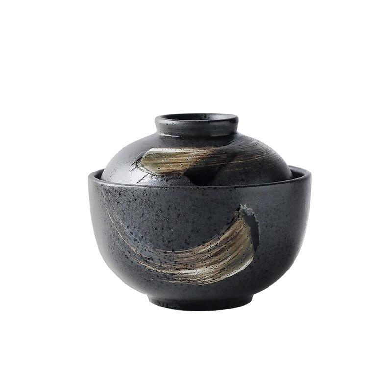 

Ceramic Bowl 320ml Black Steam Kitchen Kitchen Creation Fruit Pasta Salad Bowl Tea Cup Tea Denmark Dim Sum Dessert Bowl Snack | Bowls