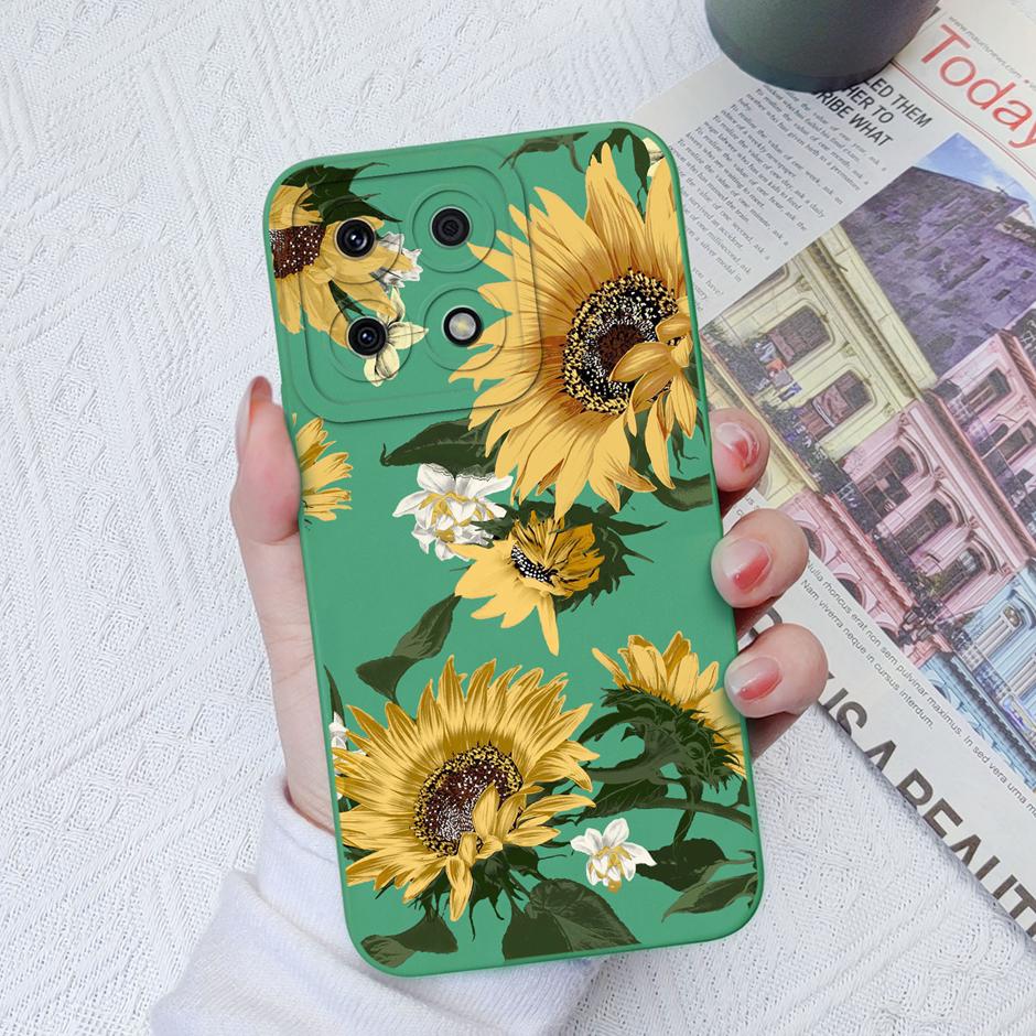 For Honor X8a X8b Cases Cute Dinosaur Leopard Print Liquid Silicone Protective Cover For Honor X8A Honor X8B 6.7 Inches Fundas