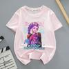 Loose Comfortable Summer Devil Hunter Style Front Back Printed Youthful Fashionable Soft Breathable Women's T-shirt