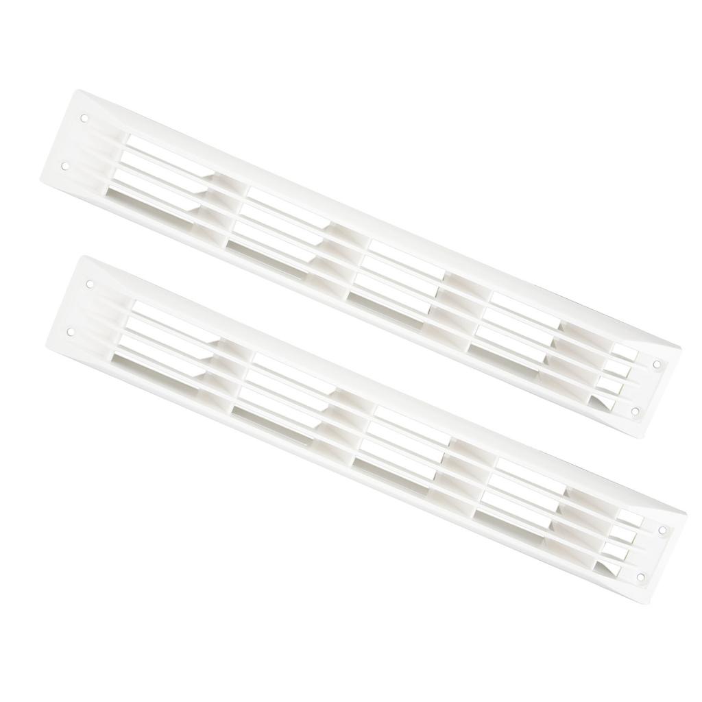 1 Pair Ventilation Rectangle Grill Cover White Air Vent Cover For Caravan RV Marine Boat